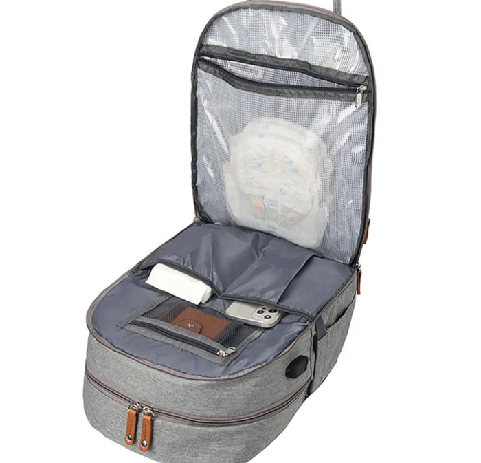 sac maman avec tapis pour bébé