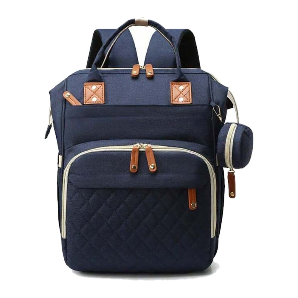 Sac maman bébé sans lit — Bleu