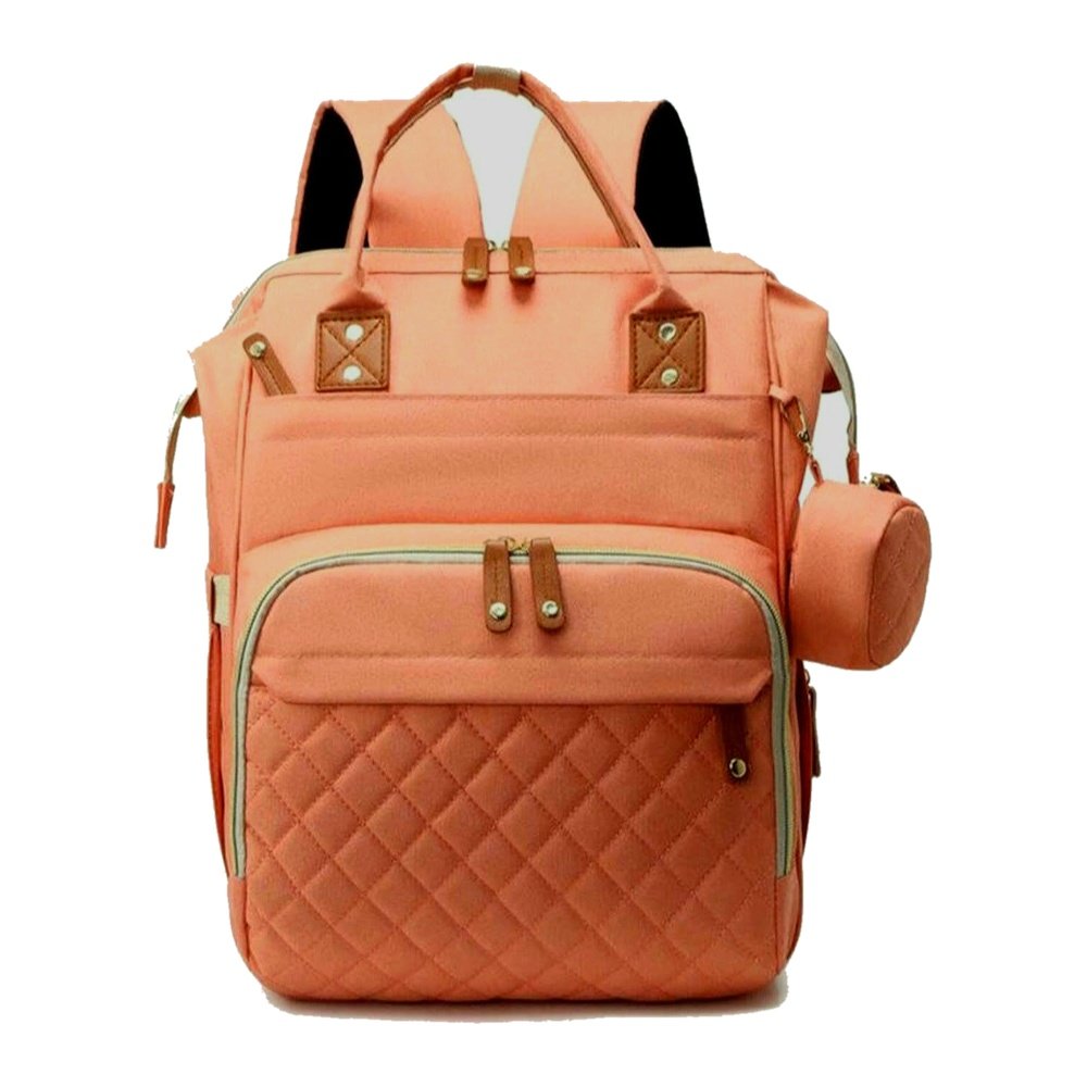 Sac maman bébé sans lit — Saumon
